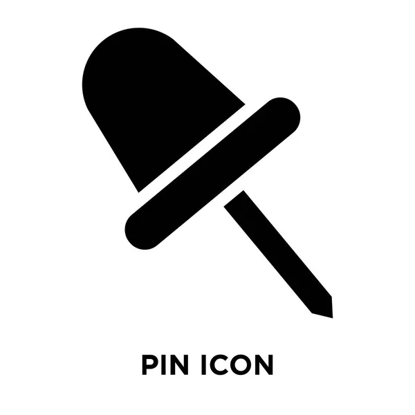 Pin Icône Vecteur Isolé Sur Fond Blanc Concept Logo Pin — Image vectorielle