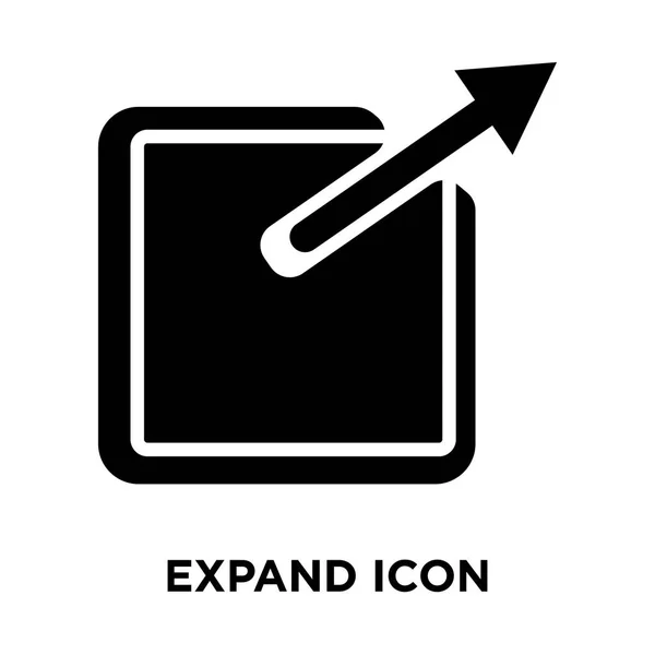 Expandera Ikonen Vektor Isolerad Vit Bakgrund Logotypen Begreppet Expandera Inloggning — Stock vektor