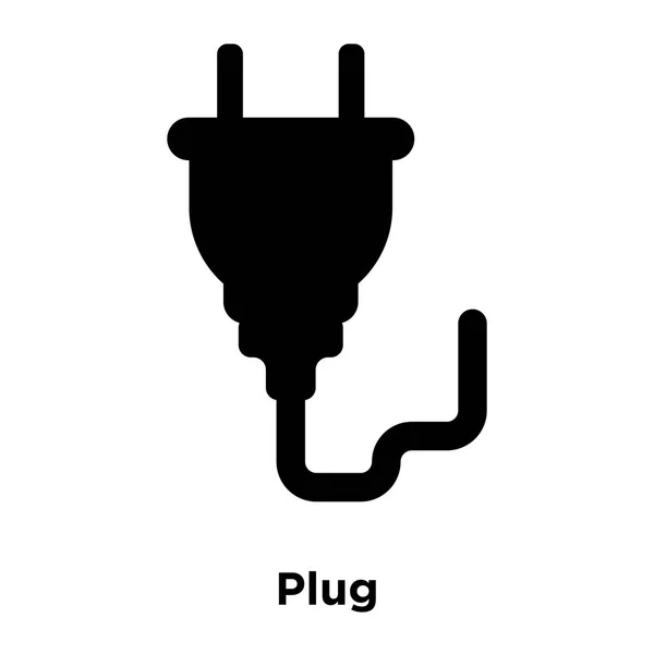 Plug Icona Vettoriale Isolato Sfondo Bianco Logo Concetto Plug Segno — Vettoriale Stock