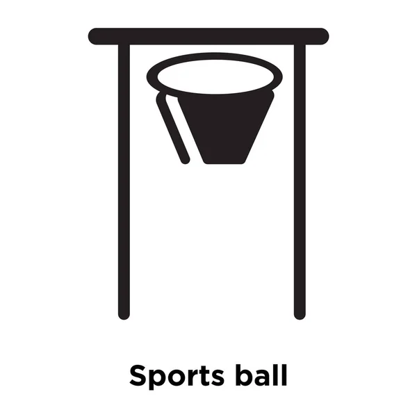 Vetor Ícone Bola Esportes Isolado Fundo Branco Conceito Logotipo Sinal — Vetor de Stock