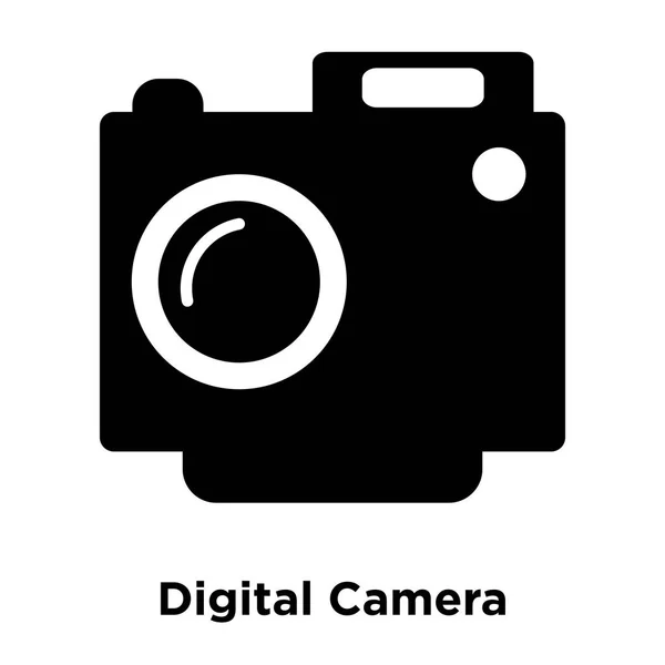 数码相机图标矢量隔离在白色背景上 标志概念的数码相机标志上的透明背景 填充黑色符号 — 图库矢量图片