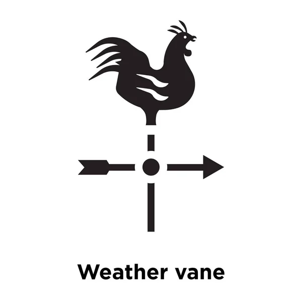 Vector Icono Veleta Meteorológica Aislado Sobre Fondo Blanco Concepto Logotipo — Vector de stock