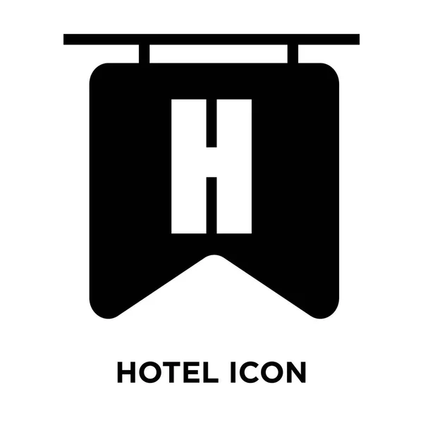 Icône Hôtel Vecteur Isolé Sur Fond Blanc Concept Logo Hôtel — Image vectorielle