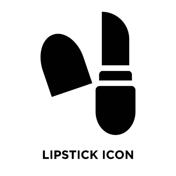 Vector Icono Lápiz Labial Aislado Sobre Fondo Blanco Concepto Logotipo — Vector de stock