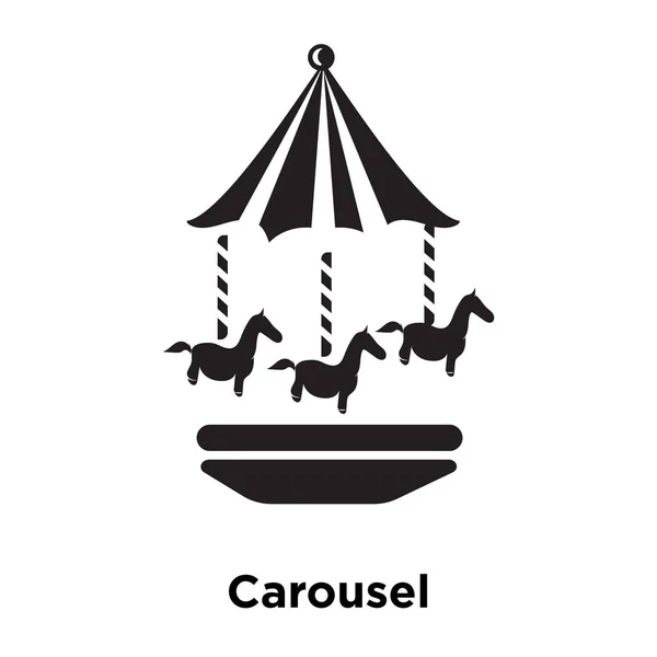 Carrusel Icono Vector Aislado Sobre Fondo Blanco Concepto Logotipo Carousel — Vector de stock