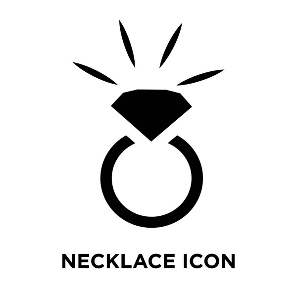 Collar Icono Vector Aislado Sobre Fondo Blanco Concepto Logotipo Collar — Vector de stock