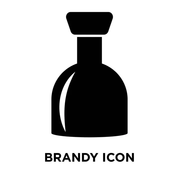 Brandy Icon Vector Isolated White Background Logo Concept Brandy Sign — Stock Vector