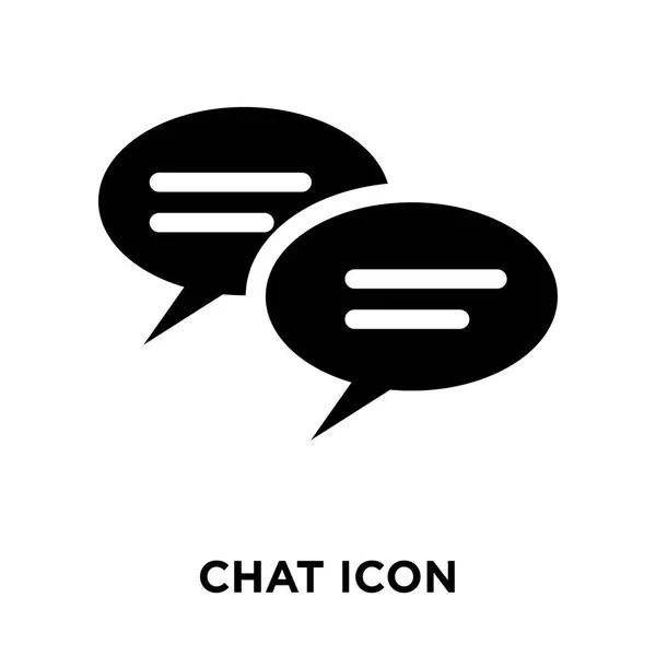 Icono Chat Vector Aislado Sobre Fondo Blanco Concepto Logotipo Chat — Vector de stock