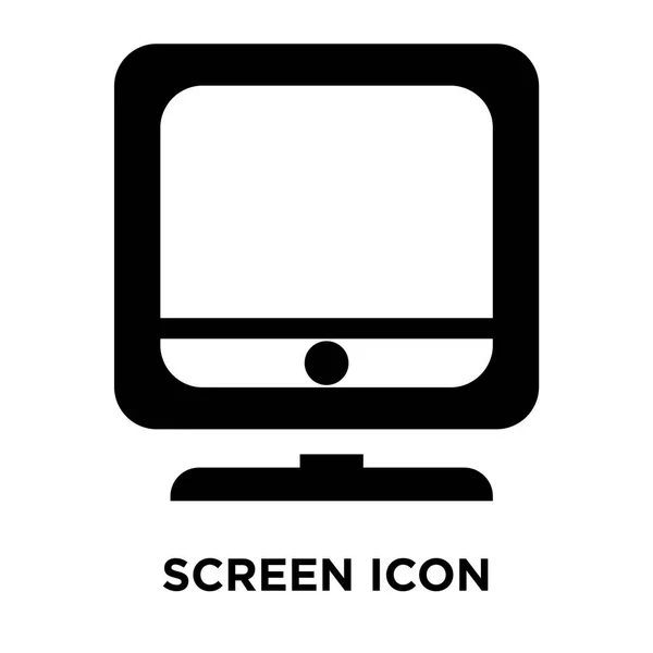 Icono Pantalla Vector Aislado Sobre Fondo Blanco Concepto Logotipo Pantalla — Archivo Imágenes Vectoriales