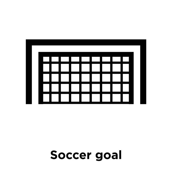 Soccer Goal Icon Vector Isolated White Background Logo Concept Soccer — Stock Vector