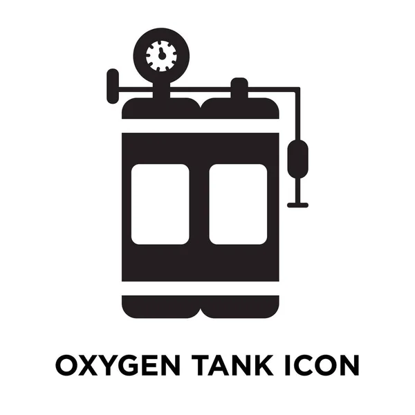 Sauerstofftank Symbol Vektor Isoliert Auf Weißem Hintergrund Logo Konzept Sauerstofftank — Stockvektor
