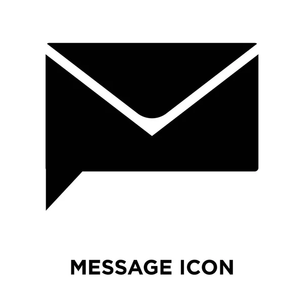 Вектор Значка Сообщения Изолирован Белом Фоне Концепция Логотипа Знака Сообщения — стоковый вектор