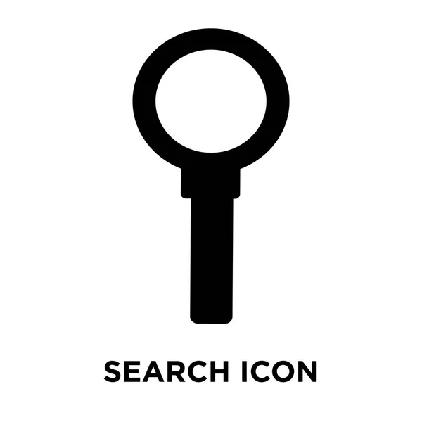Suchsymbol Vektor Isoliert Auf Weißem Hintergrund Logo Konzept Des Suchzeichens — Stockvektor
