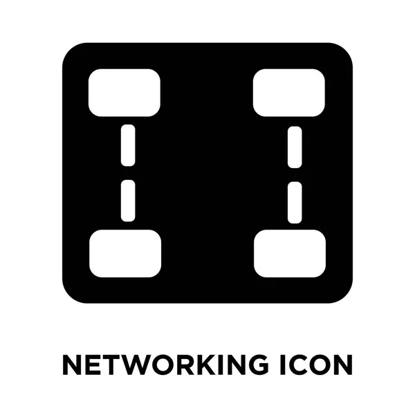 Netzwerk Icon Vektor Isoliert Auf Weißem Hintergrund Logo Konzept Des — Stockvektor