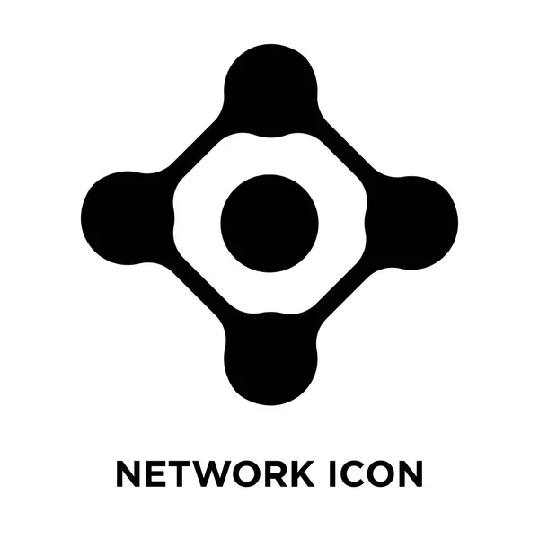 Netværksikonvektor Isoleret Hvid Baggrund Logo Koncept Netværk Tegn Gennemsigtig Baggrund – Stock-vektor