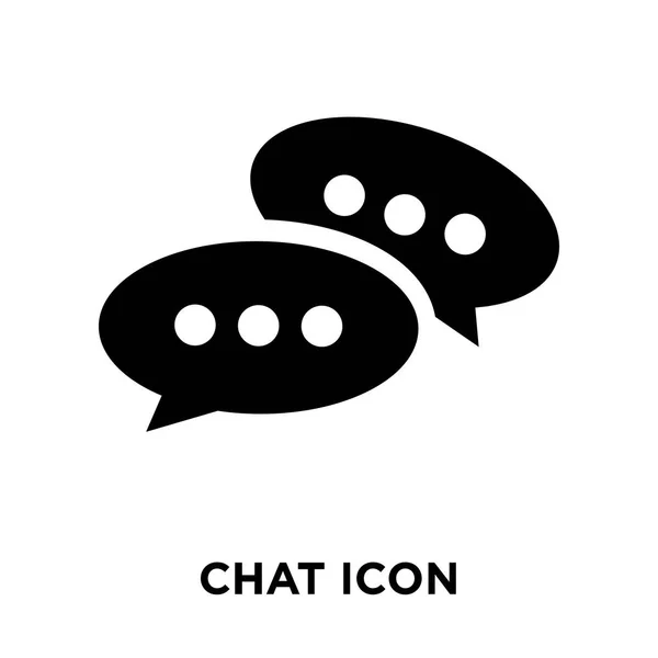 Vettore Icona Chat Isolato Sfondo Bianco Concetto Logo Del Segno — Vettoriale Stock