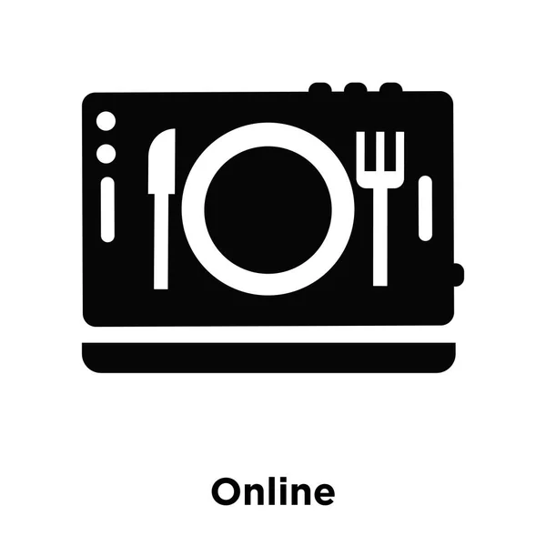 Online Ikon Elszigetelt Fehér Háttér Vektor Logo Fogalom Online Jel — Stock Vector