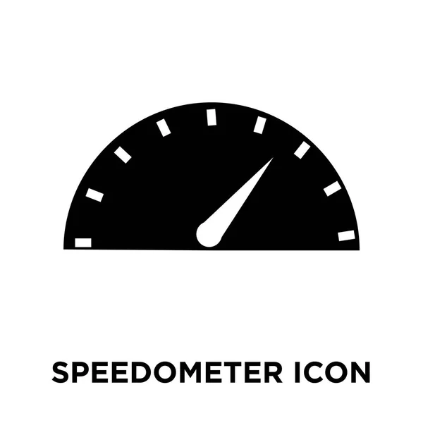 Speedometer Icon Vector Isolated White Background Logo Concept Speedometer Sign — Stock Vector