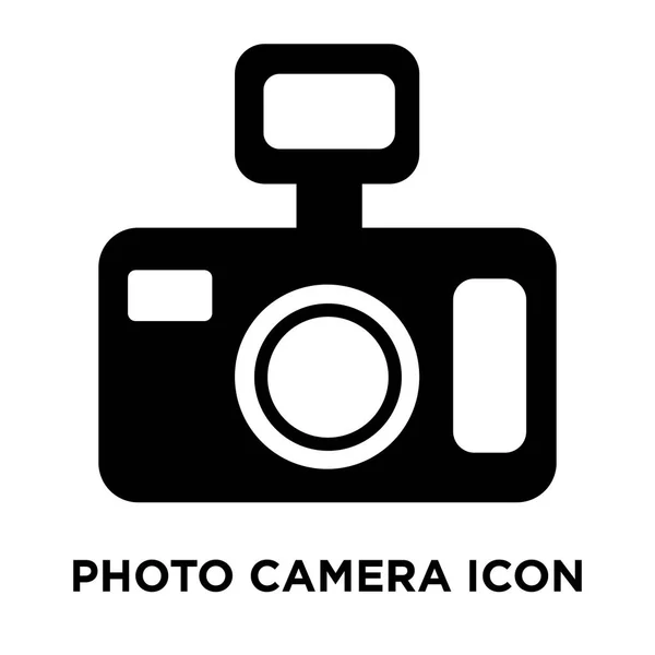 Vettore Icona Della Fotocamera Fotografica Isolato Sfondo Bianco Concetto Logo — Vettoriale Stock