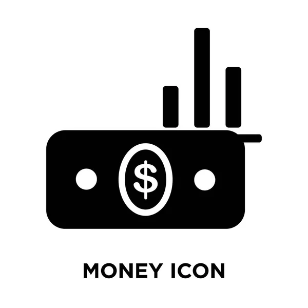 Geld Pictogram Vector Geïsoleerd Een Witte Achtergrond Logo Concept Van — Stockvector