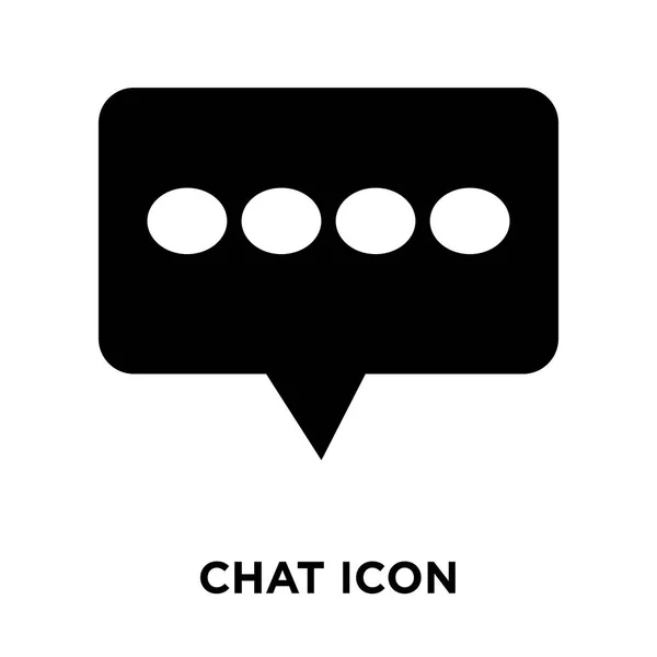 Icono Chat Vector Aislado Sobre Fondo Blanco Concepto Logotipo Chat — Vector de stock