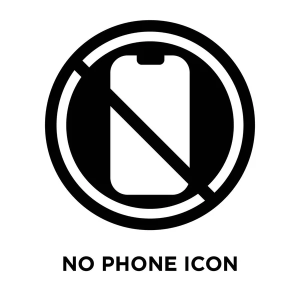 Kein Telefon Icon Vektor Isoliert Auf Weißem Hintergrund Logo Konzept — Stockvektor
