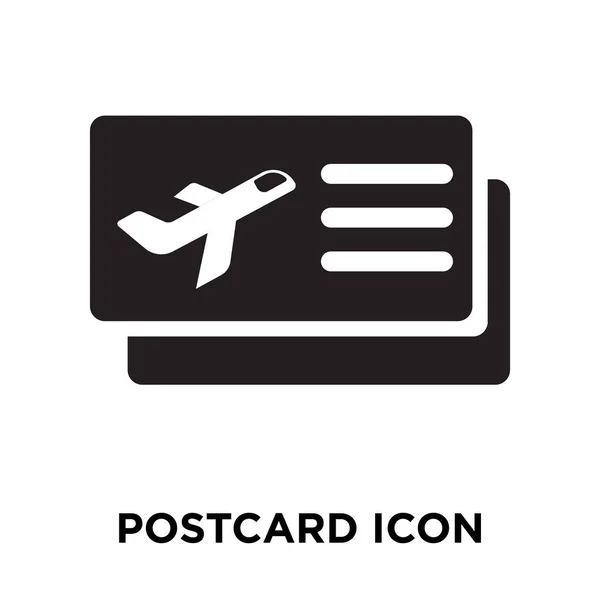 Postal Icono Vector Aislado Sobre Fondo Blanco Concepto Logotipo Postal — Vector de stock