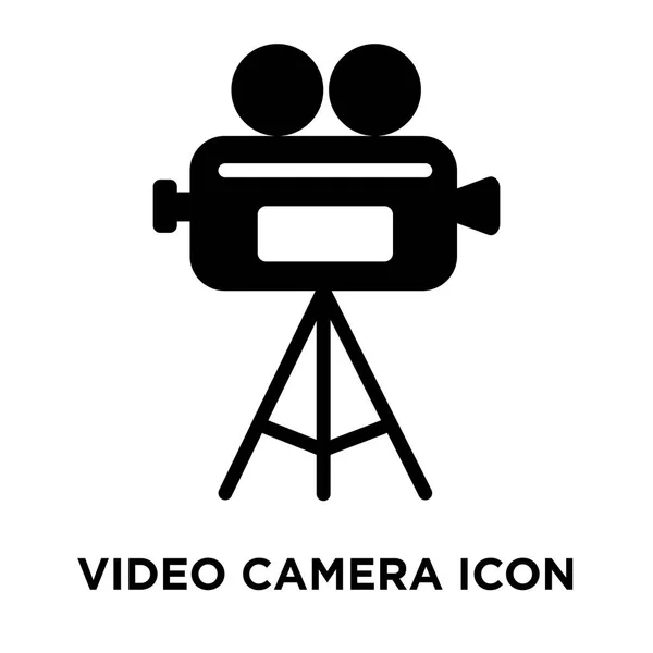 Beyaz Arka Plan Logo Şeffaf Arka Plan Video Kamera Işareti — Stok Vektör