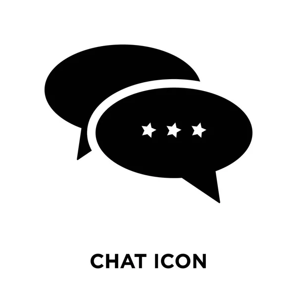 Chat Icon Vector Isolated White Background Logo Concept Chat Sign — Stock Vector