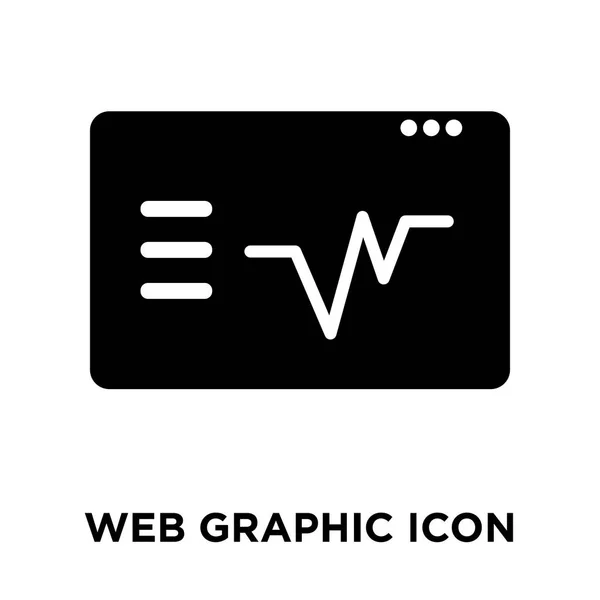Webb Grafisk Ikonen Vektor Isolerad Vit Bakgrund Logotypen Begreppet Web — Stock vektor