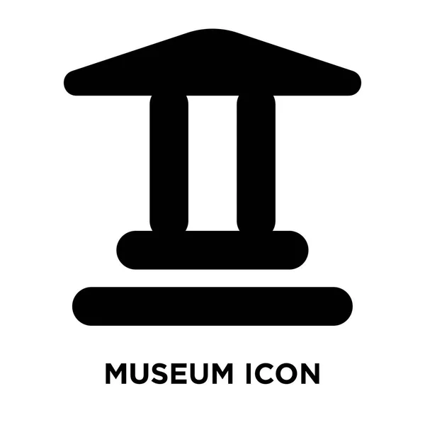 Museet Ikonen Vektor Isolerad Vit Bakgrund Logotypen Begreppet Museum Logga — Stock vektor