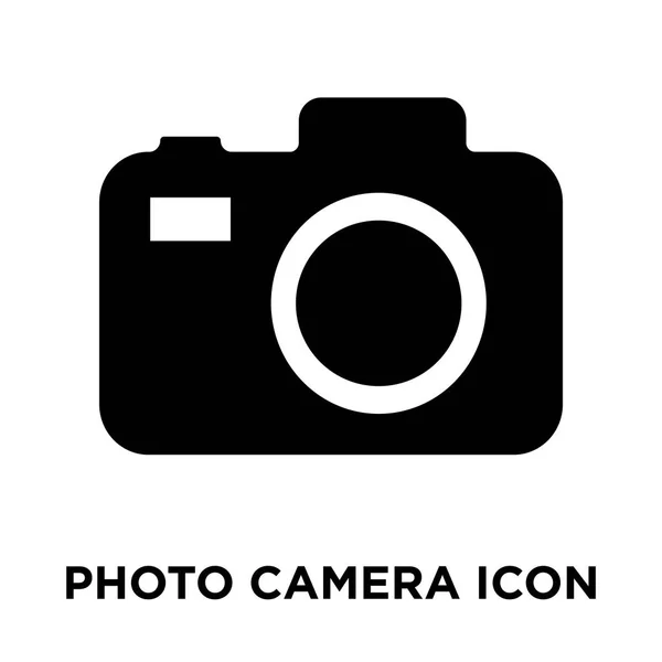 Photo Camera Icon Vector Isolated White Background Logo Concept Photo — Stock Vector