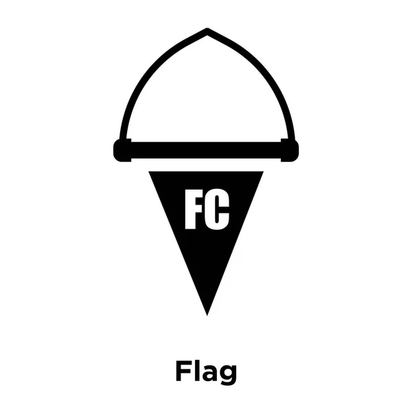 Vetor Ícone Bandeira Isolado Fundo Branco Conceito Logotipo Sinal Bandeira — Vetor de Stock