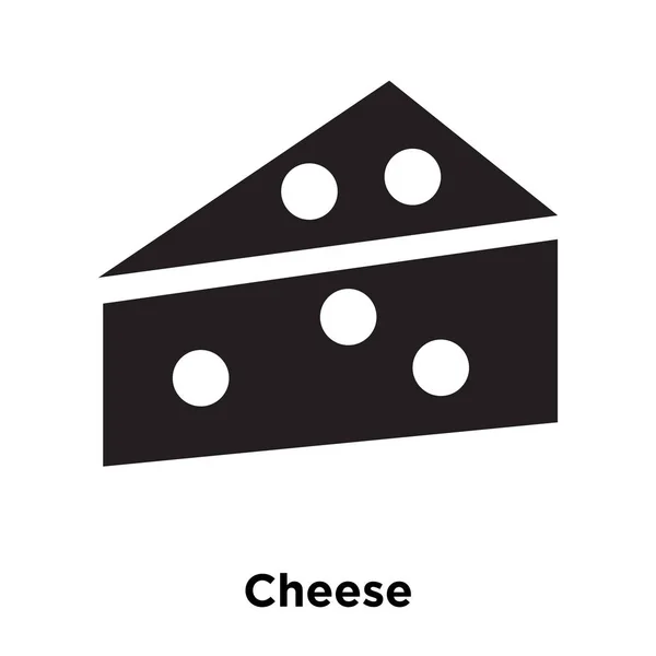 Käse Symbol Vektor Isoliert Auf Weißem Hintergrund Logo Konzept Von — Stockvektor