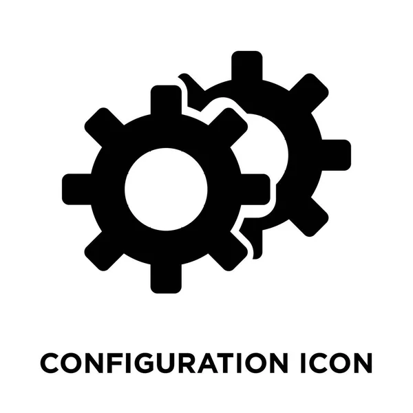 Konfiguracja Wektor Ikona Białym Tle Białym Tle Koncepcja Logo Znaku — Wektor stockowy