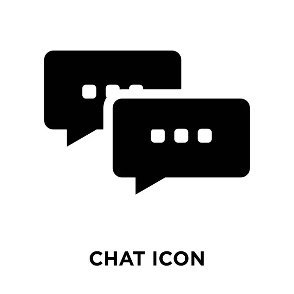 Icono Chat Vector Aislado Sobre Fondo Blanco Concepto Logotipo Chat — Vector de stock