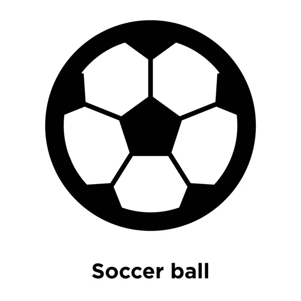 Soccer Ball Ikon Vektor Elszigetelt Fehér Background Logo Fogalom Futball — Stock Vector