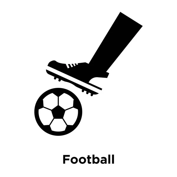 Вектор Иконки Футбола Изолирован Белом Фоне Концепция Логотипа Футбольного Знака — стоковый вектор