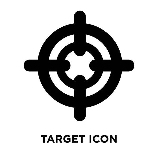 Mål Ikonen Vektor Isolerad Vit Bakgrund Logotypen Begreppet Mål Logga — Stock vektor