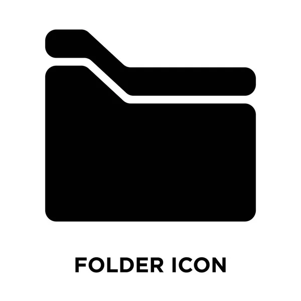 Vecteur Icône Dossier Isolé Sur Fond Blanc Concept Logo Signe — Image vectorielle