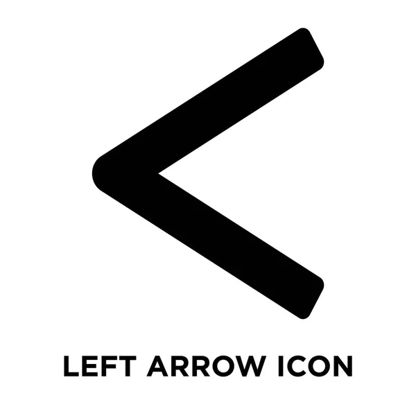 Left Arrow Icon Vector Isolated White Background Logo Concept Left — Stock Vector