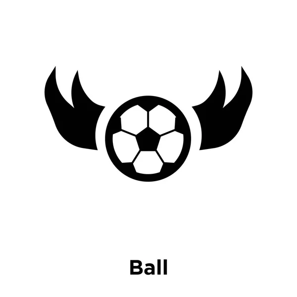 白い背景に 透明な背景にボール サインのロゴのコンセプトに分離されたボールのアイコン ベクトルいっぱい黒い記号 — ストックベクタ
