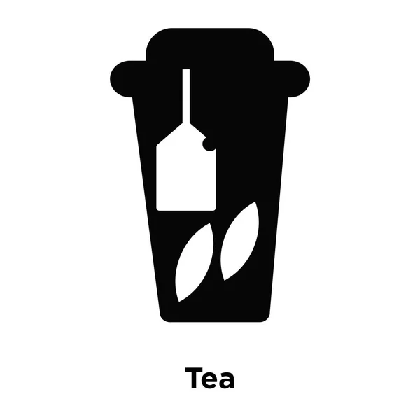 Vetor Ícone Chá Isolado Fundo Branco Conceito Logotipo Sinal Chá —  Vetores de Stock