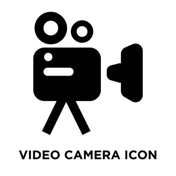 Vecteur Icône Caméra Vidéo Isolé Sur Fond Blanc Concept Logo — Image vectorielle