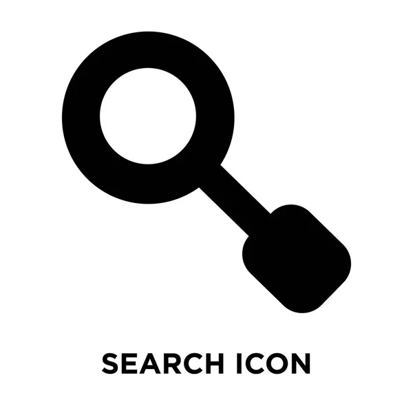 Suchsymbol Vektor Isoliert Auf Weißem Hintergrund Logo Konzept Des Suchzeichens — Stockvektor