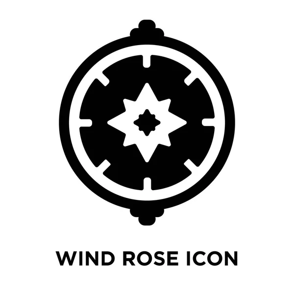 Vent Rose Icône Vecteur Isolé Sur Fond Blanc Concept Logo — Image vectorielle
