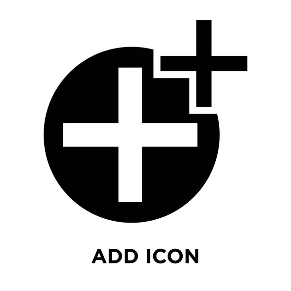 Toevoegen Pictogram Vector Geïsoleerd Een Witte Achtergrond Logo Concept Van — Stockvector