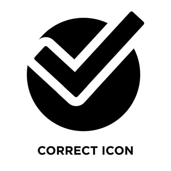 Vecteur Icône Correct Isolé Sur Fond Blanc Concept Logo Signe — Image vectorielle