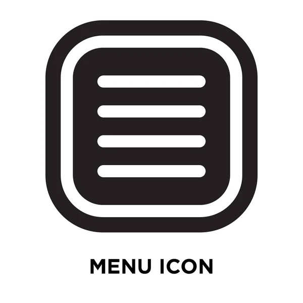 Vektorové Ikony Menu Izolovaných Bílém Pozadí Logo Pojmu Menu Nápis — Stockový vektor