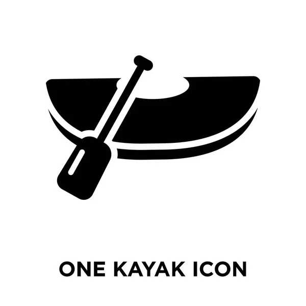 Een Kajak Pictogram Vector Geïsoleerd Een Witte Achtergrond Logo Concept — Stockvector